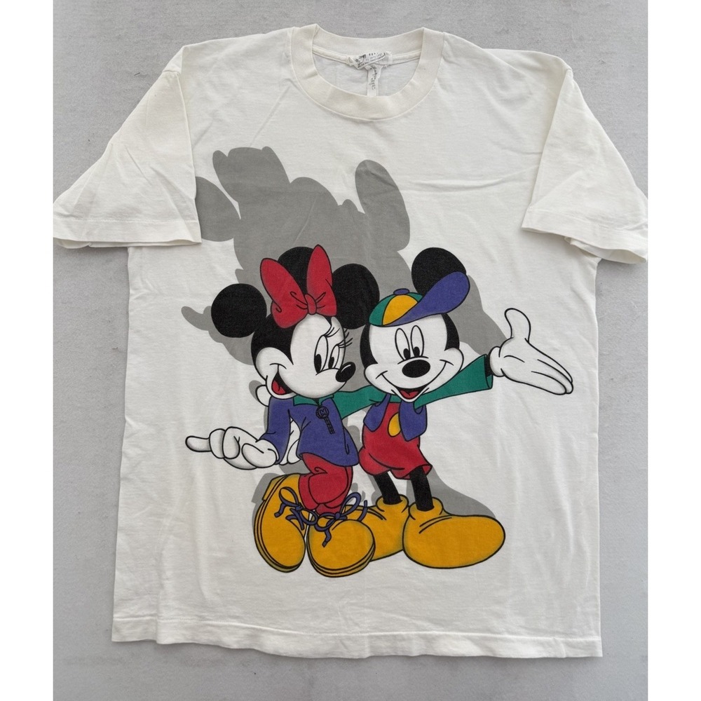 VTG Mickey Minnie Mouse Jerry Leigh T Shirt One Size Fits XL Single Stitch USA